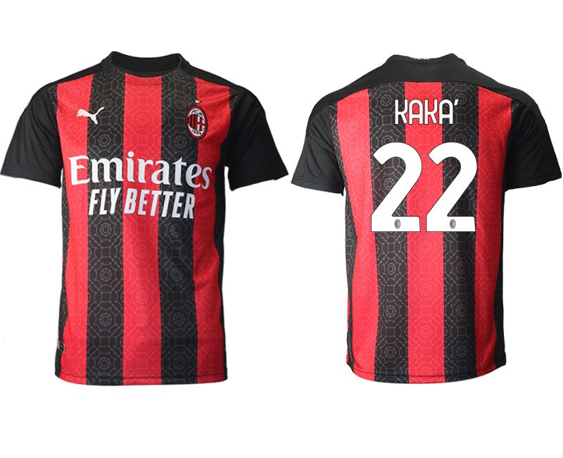 Men 2020-2021 club AC milan home aaa version #22 red Soccer Jerseys->ac milan jersey->Soccer Club Jersey
